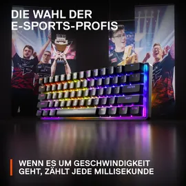 SteelSeries Apex Pro Mini, Gaming Tastatur, Mechanisch, Sonstiges, Kabelgebunden, Schwarz