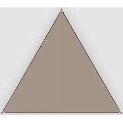Sonnensegel BENT "Verbindbares Sonnensegel TC-Zip-Canvas Single", gelb (oker, rv schwarz), Sonnensegel, B: 250cm, Polyester, B:250cm