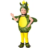 W WIDMANN MILANO Party Fashion - Kinderkostüm Drache, Overall mit Kapuze, Dinosaurier, Tierkostüm für Karneval, Mottoparty