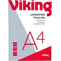 Viking Laminierfolien DIN A4 Glänzend 175 Mikron (2 x