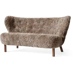 &Tradition - Little Petra VB2 Sofa, Walnuss / Schaffell Sahara