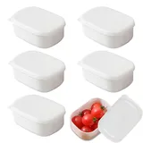 SMYJDMM Gefrierdosen Set, 6 Stück Kunststoff Gefrierdosen Klein, Meal Prep Boxen Kleine Dosen mit Deckel Frischhaltedosen Set für Mikrowelle Spülmaschine Gefrierschrank