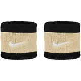 Nike Swoosh Schweißbänder Tennis Frottee (schwarz/Team Gold/Weiß)
