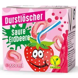 Durstlöscher Saure Erdbeere Erfrischungsgetränk 500ml