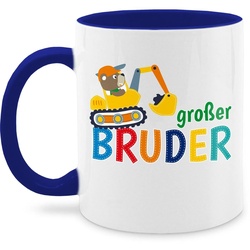 Shirtracer Tasse Großer Bruder Bagger, Keramik, Großer Bruder blau