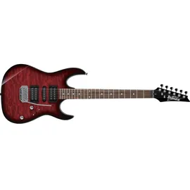 IBANEZ Gio GRX70QA-TRB Transparent Red Burst