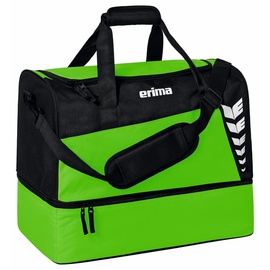 Erima Unisex Six Wings Sporttasche mit Bodenfach, Green/schwarz, S