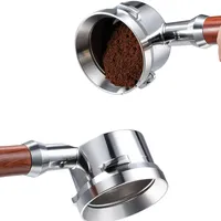 Espresso-Dosiertrichter, Edelstahl-Kaffee-Dosierring, Espresso-Zubehör für Kaffeebar, magnetisches Kaffeepulver-Dosierring-Herstellungswerkzeug(58.35MM)