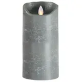 SOMPEX Flame LED Echtwachskerze 18 cm grau