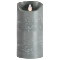 SOMPEX Flame LED Echtwachskerze 18 cm grau