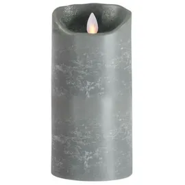SOMPEX Flame LED Echtwachskerze 18 cm grau