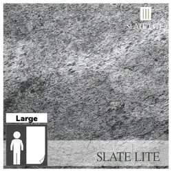 SlateLite Schieferfurnier »Argento«, bunt, Leicht-Schiefer - grau