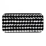 Marimekko - Räsymatto Tablett, 15 x 32 cm, schwarz / weiß
