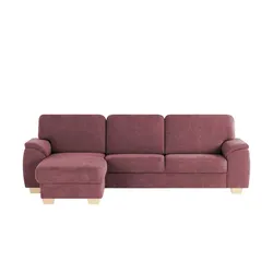 smart Ecksofa  Valencia ¦ rot ¦ Maße (cm): B: 281 H: 90 T: 173.0