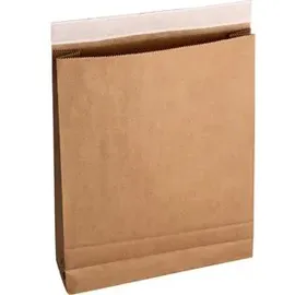 Flexipak Faltentaschen classic Fixverschluss ca. DIN A3 ohne Fenster braun mit 8,0 cm Falte, 300 St.