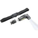 Troika ECO KNICKLICHT Schwarz Hand-Taschenlampe + Stirnband-Taschenlampe COB LED