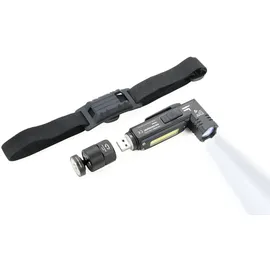 Troika ECO KNICKLICHT Schwarz Hand-Taschenlampe + Stirnband-Taschenlampe COB LED