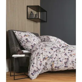 JANINE Davos Floral Lila 135 x 200 cm + 80 x 80 cm