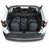 Skoda Karoq 2017+ Kofferraumtaschen Set 4 Stk - Schwarz