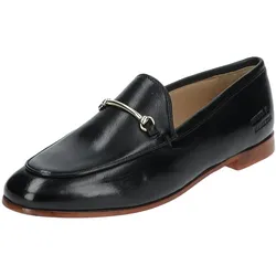 Slipper MELVIN & HAMILTON "Melvin & Hamilton Slipper Leder", Damen, Gr. 40, schwarz, Leder, casual, Schuhe