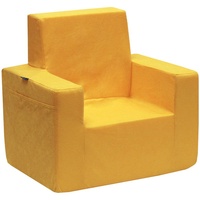 Classic Kindersessel, Kinder Sessel, Sofa, Kinderstuhl, Schaum, Umweltfreundlich (Gelb)
