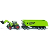 Siku 1949 - Traktor mit Frontlader Dolly und Muldenkipper 1:50