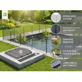 prestige home living outdoor Teichzaun Oberbogen 390 x 79 cm Anthrazit/Stahl