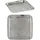 Marrakesch Orient & Mediterran Interior Orientalisches Serviertablett Nacera eckig aus Metall in Silber 27 cm
