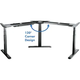 Logilink Sitz-/Steh-Schreibtischgestell elektrisch höhenverstellbar, ergonomisch Höhen-Bereich: 920 bis 1280mm (B x T) 1815 x 1115 x 620 mm Schwarz