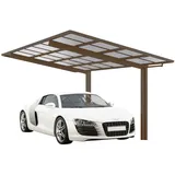 Ximax Alu Einzelcarport Linea Typ 60 Bronze 273 x 495 cm Sonderfertigung