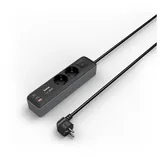 Hama Steckdosenleiste 1,40 m Schwarz/Grau 2 St.
