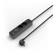 Hama Steckdosenleiste 1,40 m Schwarz/Grau 2 St.