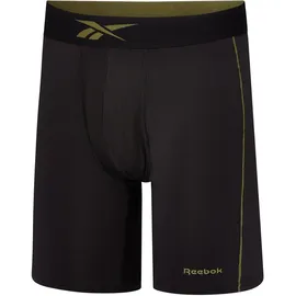 Reebok Trunk REEBOK "HUTTON", Herren, Gr. S (4), schwarz, Obermaterial: 92% Polyester, 8% Elasthan, unifarben, Unterhosen, basic, bequem, weich, feuchtigkeitsregulierend, mit Logo, breiter Bund