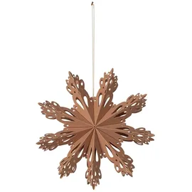 Broste Copenhagen Snowflake Papierhänger S Indian tan 15 cm