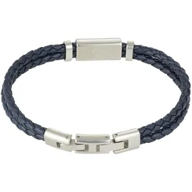 Emporio Armani Modisches Lederarmband blau EGS2995040 Größe 99