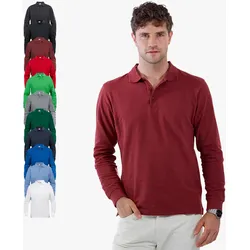 Clique - Herren Langarm-Poloshirt 'Classic Lincoln L/S'