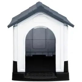 vidaXL Hundehütte 57 x 68 x 66 cm Polypropylen Grau