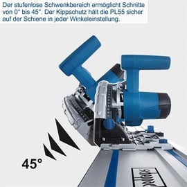 SCHEPPACH Tauchsäge PL55 inkl. Führungsschiene + Sägeblatt