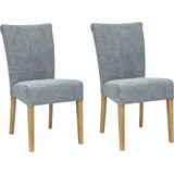 Esszimmerstuhl HOME AFFAIRE "Queen Polsterstuhl BESTSELLER", grün (mint, eichefarben), B:46cm H:93cm T:64cm, Webstoff mit feiner Struktur aus 100% Polyester;Kunstleder;Mehrfarbiger Strukturstoff aus 89% Polyester und 11% Polyamid;Luxus-Microfaser, Stühle, Esszimmerstuhl, verschiedene Bezüge, Gestell Massivholz