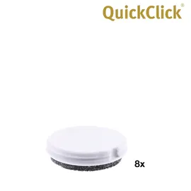 QuickClick Wagner QuickClick® Möbelgleiter Stuhlgleiter wendbar Wollfilz + Kunststoff - 8tlg-Set Ersatzgleiter - Duo - Durchmesser Ø 30 mm - für Basis Ø 30 mm - Made in DE - 15833200