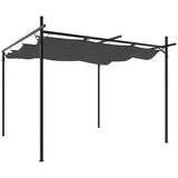 vidaXL Pergola mit Schiebedach Anthrazit 295x292x230 cm