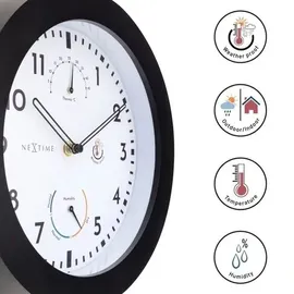 Nextime Außenwanduhr Daisy Ø 25,5 cm