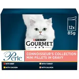 Gourmet Perle Connoisseur's Katzenfutter, gemischt Sorten, 12 x 85 g