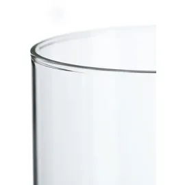 Relaxdays Vasen aus Glas, 4 Blumenvasen in versch. Größen, Glasvasen für Blumen & Kerzen, Tischvasen Set, transparent