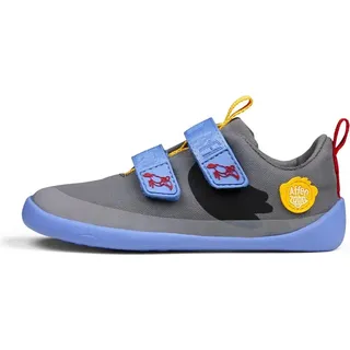 Affenzahn Barfußschuh Lucky Tukan Grau / Hellblau 30