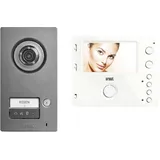 Urmet Video-Türsprechanlage 2-Draht Set 74565 1WE weß/silber