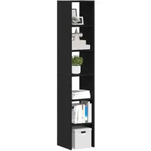 vidaXL Regal 2 Stk. Holz 30x30x80 cm Schwarz