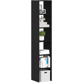 vidaXL Regal 2 Stk. Holz 30x30x80 cm Schwarz