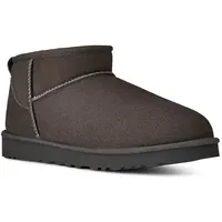 UGG Unisex CLASSIC ULTRA MINI Schlupfboots, Winterboots, Snowboot, Stiefel mit Lammfellfutter grau 40 EU (7 US)