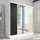 A&J MöbelLand Schiebetürenschrank DUO 200 x 215 x 59,5 cm Weiß/Schwarz